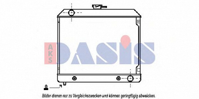 AKS DASIS 120120n -  Радиатор, охлаждение двигателя